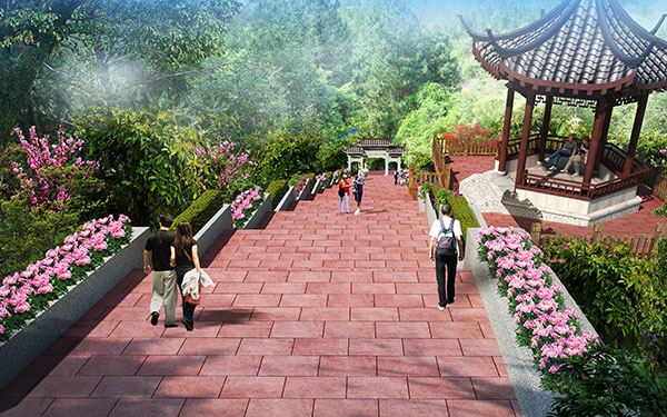 Anti corrosion wooden boardwalk