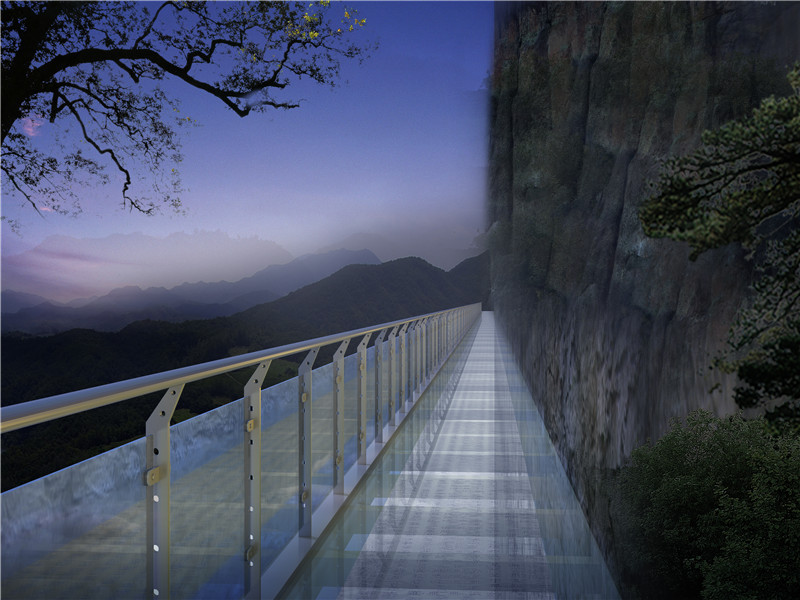Glass walkway project in Xiong County, Hebei Province