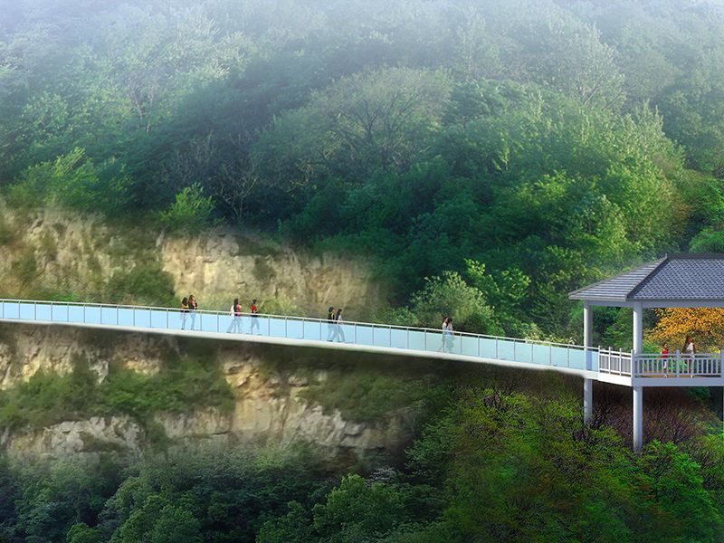 Construction Case of Yunnan Jiuxiang glass walkway Project