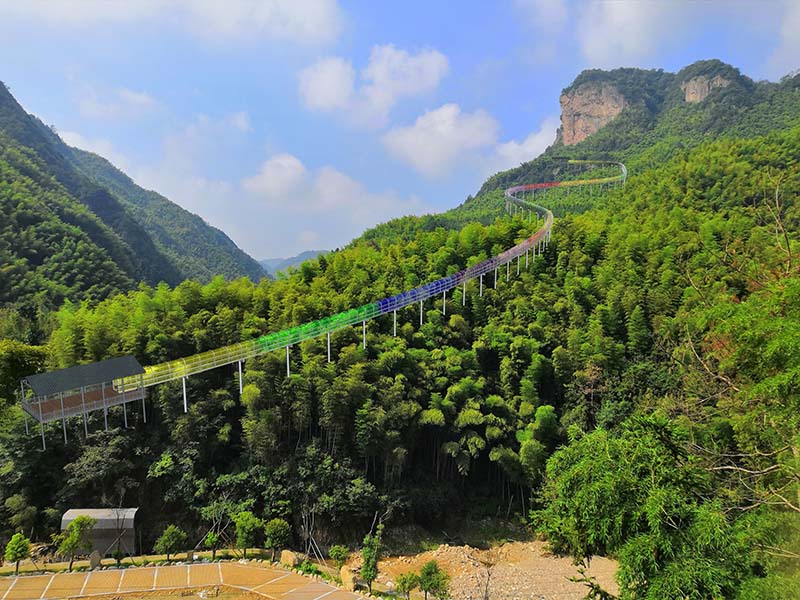 Construction Case of Jinhua Glass Slide Project