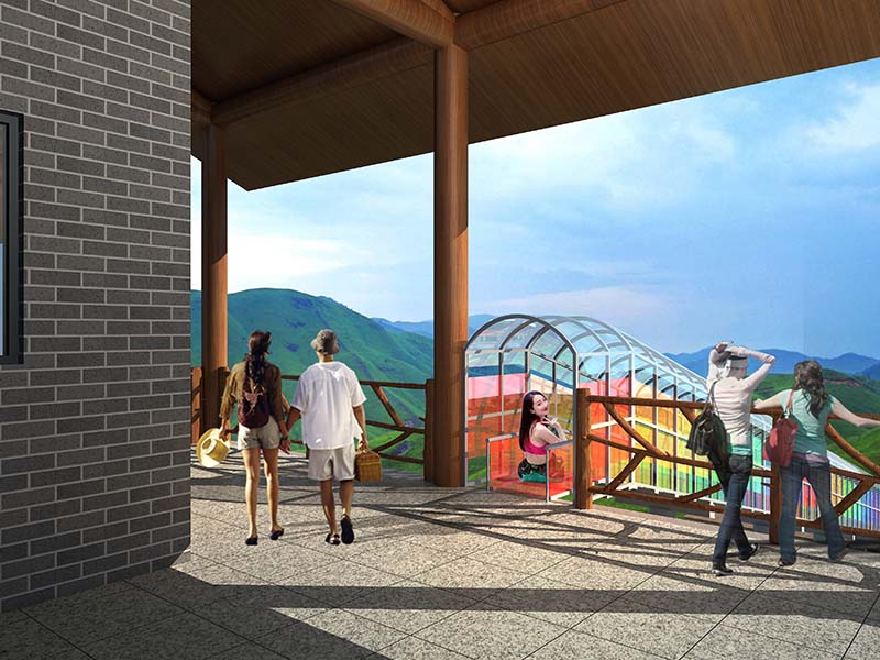 Construction Case of Yuanyang Grassland Glass Slide Project