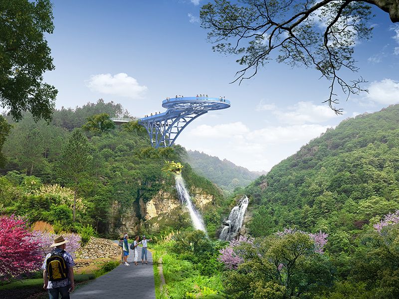 Construction Case of Zhejiang Huihongyuan Dream Gorge Terrace Project