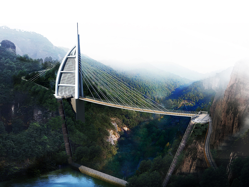 Construction Case of Jiangxi Glass Suspension Bridge Project