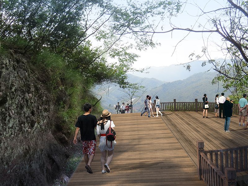 Construction case of anti-corrosion wood and concrete plank road project